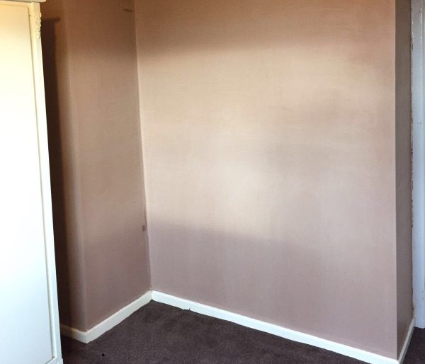project for plasterer in Parrs Wood - image shows a finished plastered living room