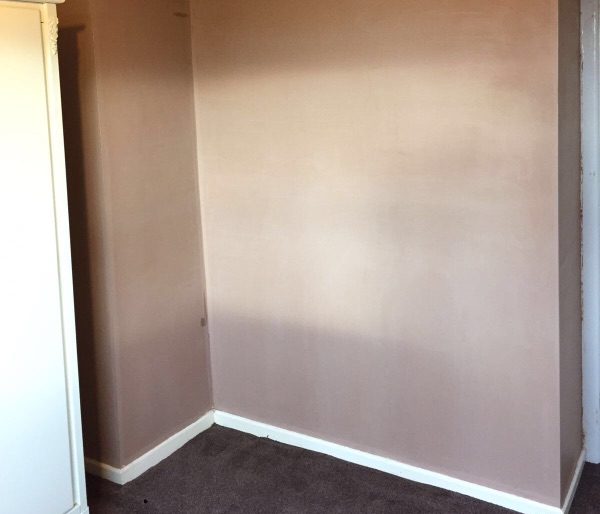 project for plasterer in Levenshulme - image shows a finished plastered living room